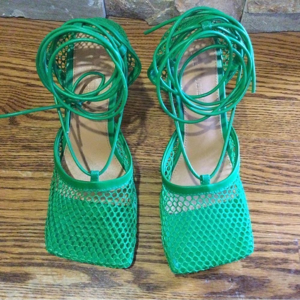 BOTTEGA VENETA Style  Green Stretch  Heels